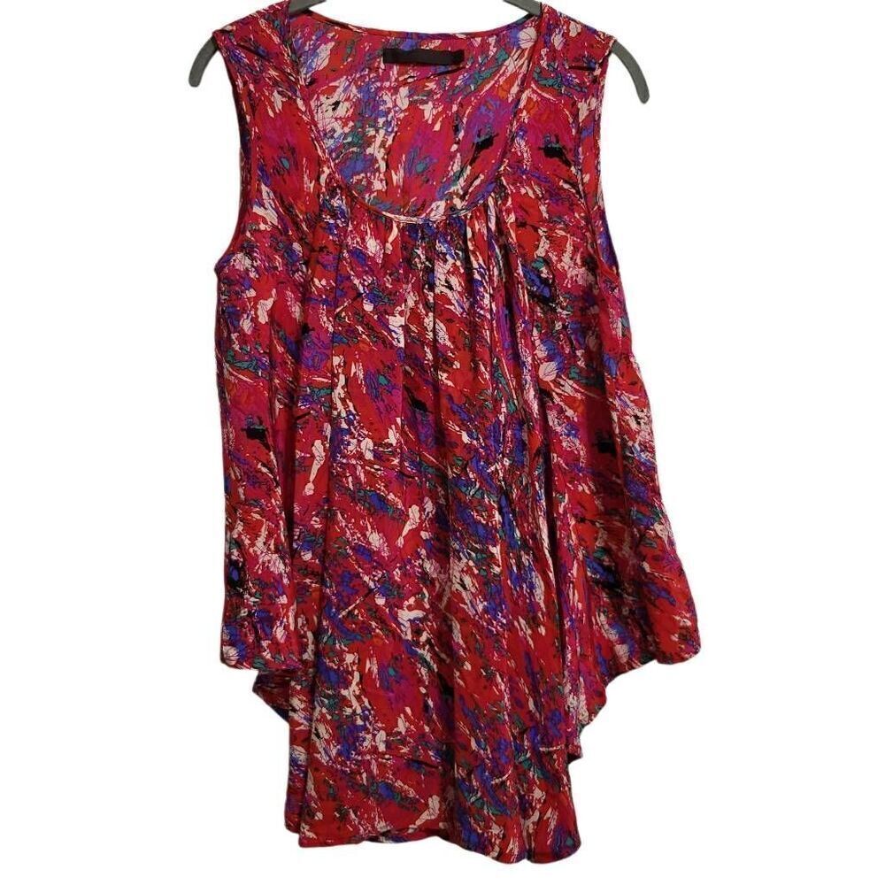 Nicholas K printed blouse sz small‎